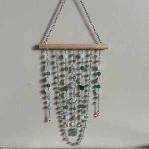 Hanging Green Quartz & Aventurine Suncatcher